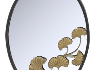 Μεταλλικός καθρέπτης Gold-Flower