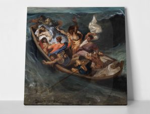 Τετράγωνος Πίνακας DELACROIX – CHRIST ON THE SEA OF GALILEE