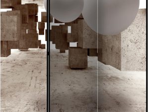 Διαχωριστικό με 3 τμήματα – Concrete Maze [Room Dividers]