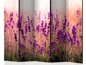 Διαχωριστικό με 5 τμήματα – Lavender in the Rain II [Room Dividers] 225×172