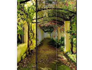 Διαχωριστικό με 3 τμήματα – Romantic Garden [Room Dividers] 135×172