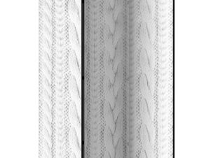 Διαχωριστικό με 3 τμήματα – White Knit [Room Dividers] 135×172