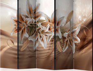 Διαχωριστικό με 5 τμήματα – Chocolate Lilies II [Room Dividers]
