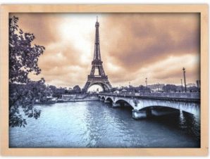 Συννεφιασμένη μέρα στο Παρίσι, Πόλεις – Ταξίδια, Πίνακες σε καμβά, 30 x 20 εκ.