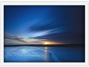 Ηλιοβασίλεμα στην παραλία, Φύση, Πίνακες σε καμβά, 30 x 20 εκ.