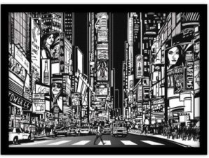 Νέα Υόρκη, Κόμικς, Πίνακες σε καμβά, 30 x 20 εκ.
