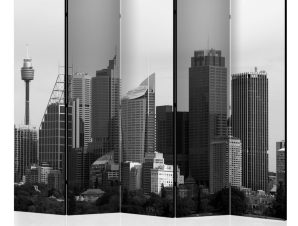 Διαχωριστικό με 5 τμήματα – Skyscrapers in Sydney II [Room Dividers]