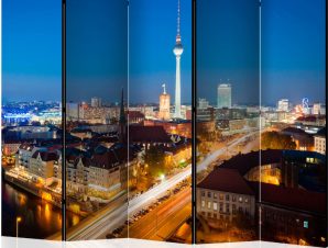 Διαχωριστικό με 5 τμήματα – Berlin by night II [Room Dividers]