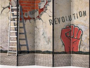 Διαχωριστικό με 5 τμήματα – The invisible hand of the revolution II [Room Dividers]