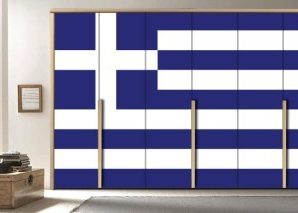 Ελλάδα, Πόλεις – Ταξίδια, Αυτοκόλλητα ντουλάπας, 100 x 100 εκ.