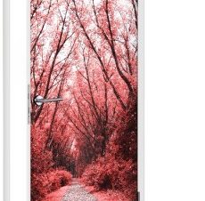Κόκκινο δάσος, Φύση, Αυτοκόλλητα πόρτας, 60 x 170 εκ.