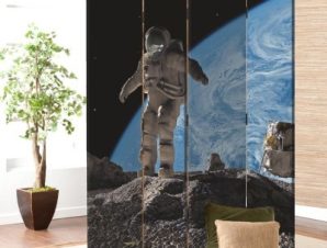 Αστροναύτης σε πλανήτη, Διάφορα, Παραβάν, 80 x 180 εκ. [Δίφυλλο]