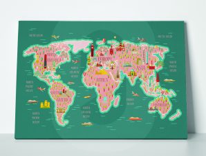 Πίνακας TRAVEL WORLD MAP