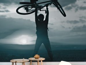 Άντρας με ποδήλατο, Σπορ, Ταπετσαρίες Τοίχου, 120 x 83 εκ.