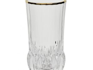 Ποτήρι Νερού – Αναψυκτικού Κρυστάλλινο Rcr Adagio Gold 400ml